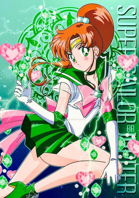 My absolute favourite fictional character is Sailor Jupiter! It's been a dream for me to cosplay her someday. Ive been delaying it because I want to do her justice and make it perfect! Princess Jupiter, Sailor Moon Jupiter, Makoto Kino, Sailor Moon Girls, Arte Sailor Moon, Minako Aino, Sailor Senshi, Sailor Moon Fan Art, Sailor Moon Usagi