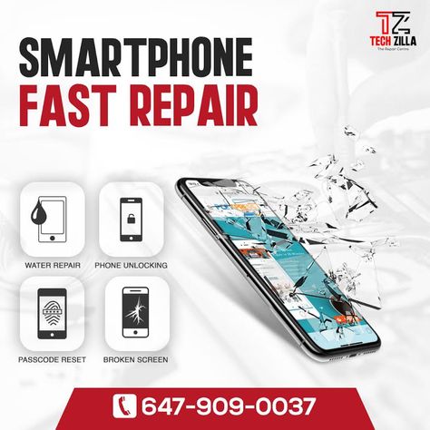 Mobile Repairing Shop Design, Cell Phone Repair Shop, Laptop Screen Repair, Cell Phone Store, Business Card Design Minimalist, Digital Advertising Design, Mobile Phone Shops, Phone Template, Computer Repair Services