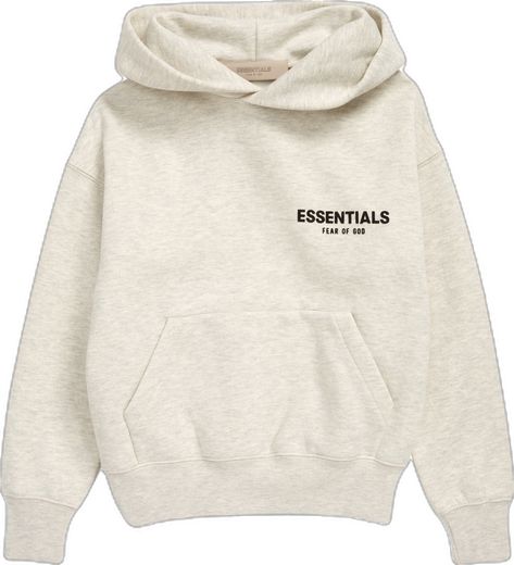 Fear of God Kids' Essentials Graphic Hoodie available at #Nordstrom White Essentials Hoodie, Hoodies Essentials, Fear Of God Essentials Outfit, Essentials Hoodie Outfit, Essentials Fear Of God Hoodie, Fear Of God Hoodie, Essentials Sweater, Essentials Sweatshirt, Bday Wishlist