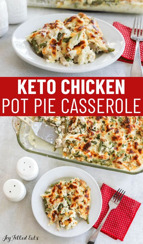 Keto Chicken Vegetable Casserole | Easy Low Carb Recipe Low Carb Meals With Vegetables, Low Cal Low Carb Chicken Recipes, Ww Keto Recipes, Low Carb Dinner Casserole Recipes, Chicken Soup Keto Recipes, Keto Chicken Casserole Recipes Easy, Easy Low Carb Slow Cooker Recipes, Low Carb Chicken Pot Pie Casserole, Keto Recipes Using Canned Chicken