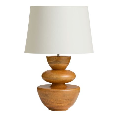 Wood Lamp Base, Guest Bedroom Decor, Wood Lamp, Table Lamp Base, Wood Lamps, Lamp Base, World Market, Mango Wood, The Natural