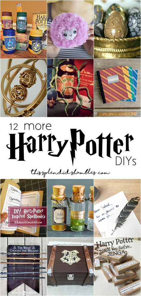 Harry Potter Recipes, Harry Potter Spell Book, Diy Harry Potter Crafts, Diy Geek, Harry Potter Day, Classe Harry Potter, Harry Potter Christmas Decorations, Cumpleaños Harry Potter, Harry Potter Bday