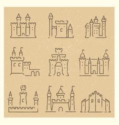 Tower Building Architecture, Castle Parts, Castle Vector, Castle Silhouette, Map Sketch, Fantasy Map Making, Castle Illustration, Building Map, Medieval Castles