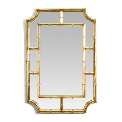 A bamboo frame gives this mirror its classic touch. It’s covered in a gold gilt for a contemporary update that lets it fit in well in any space of the home. Faux bamboo, resin and glass This mirror hangs horizontally or vertically and features a metal hanger on the back to easily hang on your walls. The ornate angles a Mesa Oval, Golden Bamboo, Bamboo Mirror, Chinoiserie Wall, Bamboo Furniture, Bamboo Wall, Oval Wall Mirror, Bamboo Frame, Mirrors For Sale