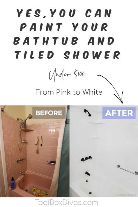 Yes, You Can Paint Your Bathtub and Tile: Here's How - ToolBox Divas