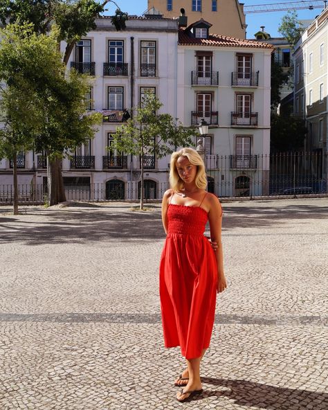 The perfect summer day in the Poppy Dress 🍓❤️ 🍒@karlarosalina Perfect Summer Day, Poppy Dress, Summer Day, Xl Dress, Perfect Summer, Jumpsuit Dress, Dresses For Sale, The Row, Red Dress