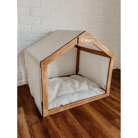 9 Dog Tents Your Pup Will Be Obsessed With Indoor Dog House Diy, Indoor Dog Bed, Wood Dog Bed, Wood Dog House, Modern Dog Houses, Indoor Dog House, Cat Houses Indoor, Dog Tent, Dog House Bed