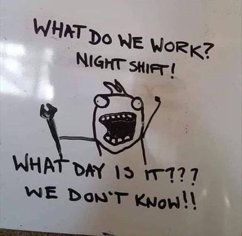 30 Work Memes For When You're Overworked & Overtired Cna Humor, Work Related Memes, Night Shift Humor, Medical Memes, Nurse Funny, Night Shift Nurse, Funny Sites, Nursing Memes, What Day Is It