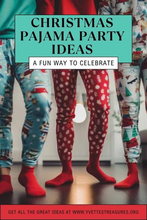 Christmas Pajama Party Ideas: Fun Ways To Celebrate - Best Online Gift Store Pajama Themed Christmas Party, Pajama Party Favors For Adults, Xmas Pj Party Ideas, Christmas Eve Pajama Party, Christmas Pjs Party Ideas, Christmas Party Pajama Theme, Girls Christmas Pajama Party, Christmas Pancakes And Pajamas Party, Christmas Pijamada Ideas