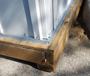 The easiest floor to make for your metal shed or plastic shed is a wood floor. The simplest foundation is pressure treated 4×4 skids sitting on concrete blocks.. In this case I used 2×4 f… Shed Organisation, Plastic Shed, Shed Makeover, Storage Shed Organization, Shed Floor, Shed Organization, Shed Base, Metal Storage Sheds, Plastic Sheds