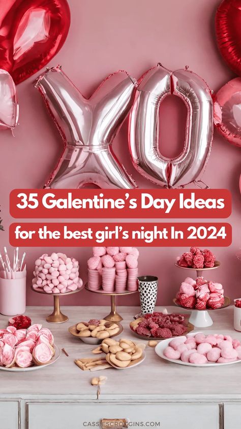 From making DIY charm necklaces to hosting a Bring-Your-Own-Board night, these are the best Galentines day ideas to make Feb 13th special! The ultimate girls night ideas for a night out or a night in with your gal pals! #cassiescroggins #galentinesday #girlsnight Girls Night Ideas, Board Night, Galentines Day Ideas, Christmas Girls, Girl Night, Diy Charm, Galentines Day, 2024 Christmas, Gal Pal