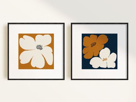 Poppy Wall Art, Flower Poster, Wall Art Set Of 2, Pottery Painting Designs, Mural Floral, Art Set Of 2, Poster Minimalist, Water Colors, Decor Aesthetic