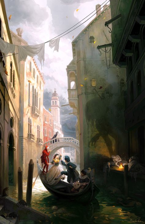 The Plague, Watercolor Pictures, Lighting Concepts, Fantasy Landscape, Light Art, Animation Art, Interesting Art, Art World, Amazing Art