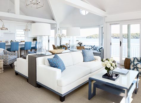 Find Your Cottage Style: 25 Beachy Spaces With Coastal Charm - House & Home Style Cottage, Beach Cottage Decor, Beach Cottage Style, Cottage Design, Interior Projects, Room Layout, Beach Cottages, Furniture Design Modern, Living Room Seating