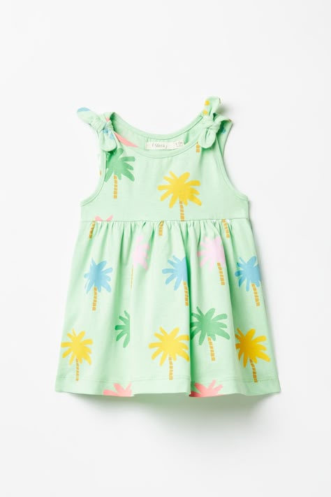 Palm trees dress - Kids & Babies | Baby Girl | SFERA Palm Tree Dress, Kids Garments, Strappy Dress, Frocks For Girls, Strappy Dresses, Kids Prints, Tree Designs, Kids Wear