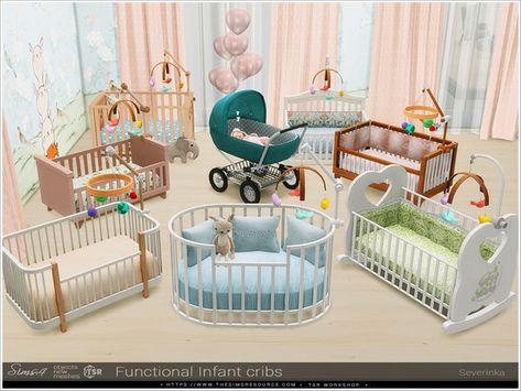 Sims 4 Maxis Match Nursery, Sims 4 Cc Cribs, Sims Infants, Sims 4 Nursery, The Sims 4 Kids, Infants Cc, The Sims 4 Pack, Infant Cc, Nursery Sets