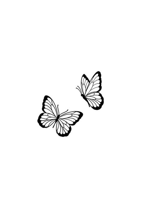 Butterfly Tattoo Unique, Small Simple Butterfly Tattoo, Butterfly Stencil Tattoo, Tattoo Designs Minimalist, Simple Butterfly Tattoo, Butterfly Tattoo Stencil, Unique Butterfly Tattoos, Butterfly Wrist Tattoo, Tattoo Unique