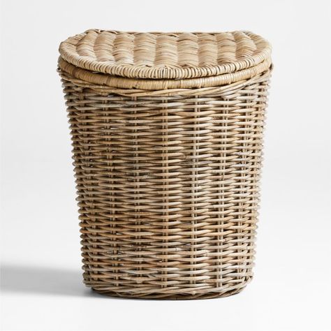 Kids Hamper, Woven Hamper, Hamper With Lid, Chunky Braids, Cool Kids Rooms, Wicker Hamper, Wicker Shelf, Kids Room Furniture, Hamper Storage