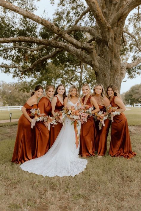 Texas Boho Wedding Party Attire | Western Bridal Party Photos | Lauren Provost Photography | This bride and groom brought the best dressed wedding party! Get inspired by bridal party hairstyles bridesmaid, bridal party ideas, bridal party photos, and bridal party dresses! Book Lauren for your wedding photos or Texas wedding photography at laurenashleighphoto.com! Western Bridal Party Attire, Boho Wedding Party Attire, Bridal Party Hairstyles Bridesmaid, Western Wedding Bridesmaids, Western Bridal Party, Western Bridesmaid Dresses, Bridesmaid Dress Color Schemes, Boho Wedding Party, Wedding Party Attire