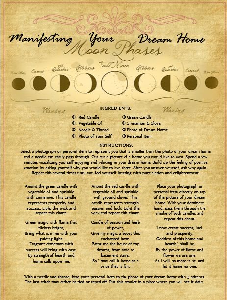 Manifesting Your Dream Home Spell. I did not create this spell. I changed the background, text & formatting to fit with my Book of Shadows. Please use this for your own BOS or share with others. My Book Of Shadows, Wiccan Home, Wicca For Beginners, Manifestation Spells, Moon Spells, Background Text, Witch Spirituality, Manifesting Dreams, Tarot Astrology