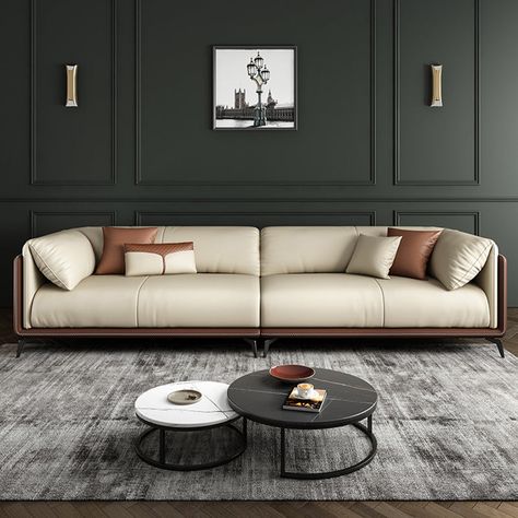 Italian Sofa Designs, Trendy Sofas, Leather Couches Living Room, Luxury Sofa Living Room, Latest Sofa Designs, Luxury Sofa Design, Leather Sofa Living Room, Wooden Sofa Designs, Unique Sofas