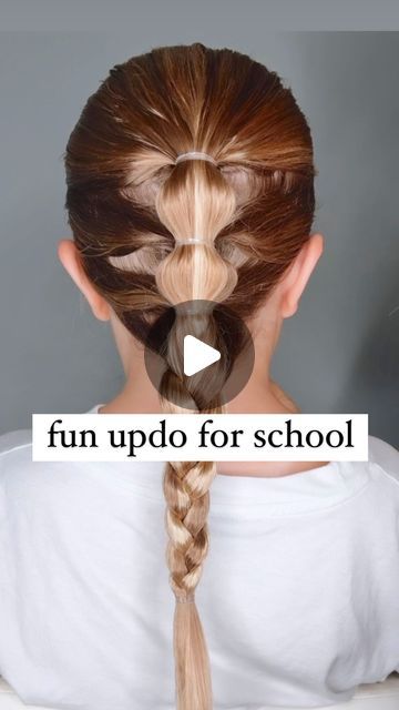 Girls Hair Updos Easy, Easy Back To School Hairstyles For Kids, Dance Hairstyles Dancers, Hairstyle For Back To School, Girls Updo, Kid Hair, Natural Hair Diy, Braid Inspiration, Updo Tutorial