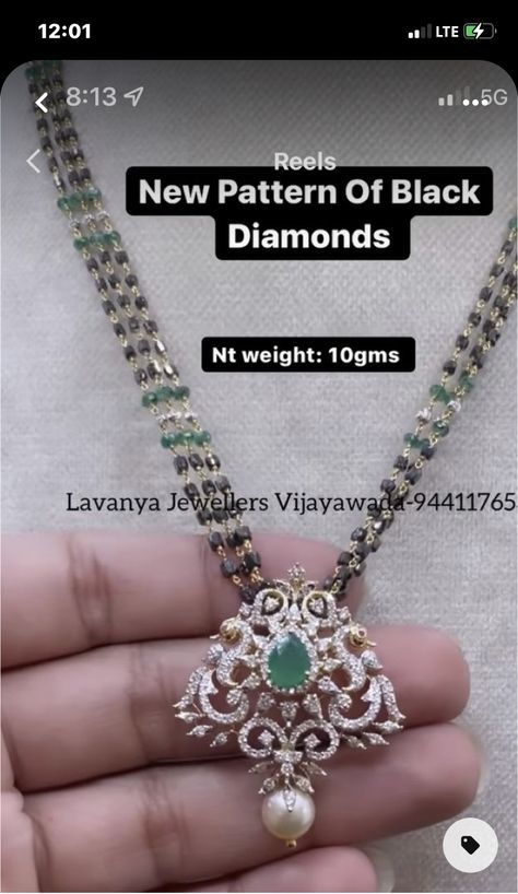 Pendent For Black Beads, Black Diamond Beads Mangalsutra, Black Diamond Chains Indian, Black Diamonds Chains, Black Diamond Nallapusalu, Black Diamonds Mangalsutra, Black Diamond Mangalsutra, Black Diamond Chain, Black Beads Mangalsutra