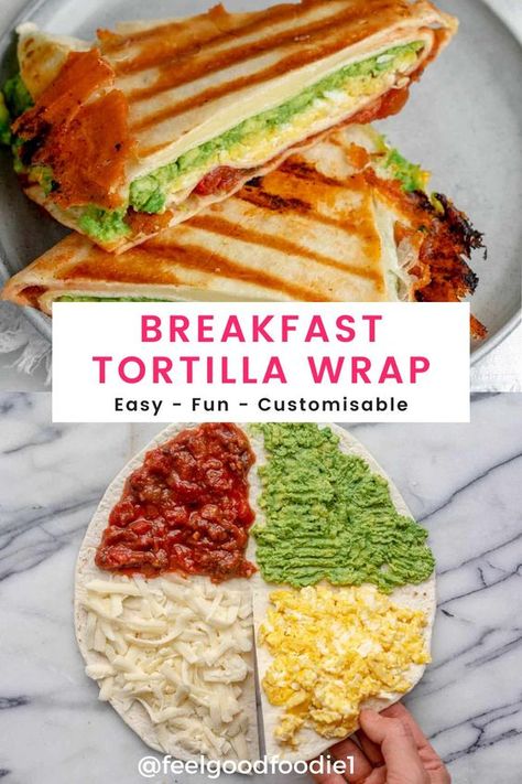 Egg And Cheese Wrap, Tortilla Wrap Recipe, Recipe Healthy Breakfast, Breakfast Tortilla, Tortilla Wrap, Wrap Recipe, Breakfast Wraps, Cheese Wrap, Egg And Cheese