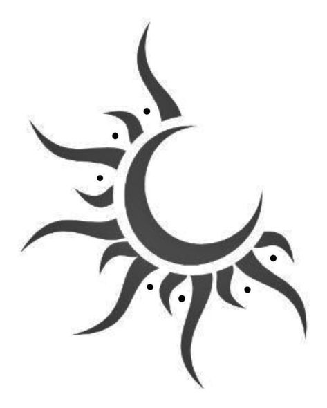 Sun Art Drawing, Sun Moon Design, Sun And Moon Art, Cool Symbols, Sharpie Tattoos, Hand Doodles, The Sun And The Moon, Love Symbol, Tattoo Style Drawings