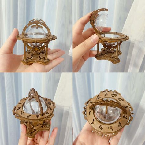 1/12 Scale Dollhouse Miniatures Witch Magic Divination Ball Unfinished Furniture | eBay Miniature Shelf Diy, Miniature Telescope, Diy Miniatures Tutorials, Witchy Dollhouse, Diy Miniature Furniture, Witch Dollhouse, Diy Minatures, Victorian Dollhouse Furniture, Victorian Dollhouse Miniatures