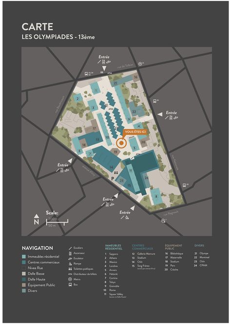 Urban Design Graphics, Infographic Map, Wayfinding Design, Wayfinding System, Signage System, Site Map, Environmental Graphic Design, Remote Sensing, Wayfinding Signage