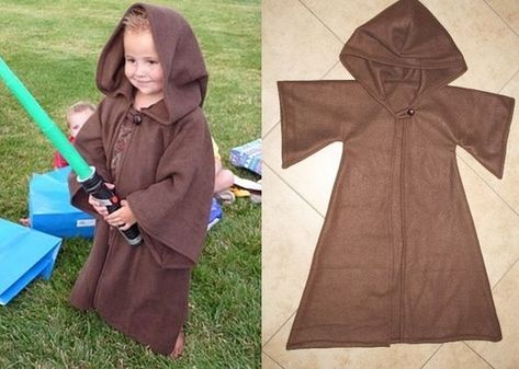 DIY Star Wars fantasias para crianças: Bayberry Creek Jedi Robe padrão & tutorial sobre Etsy Star Wars Costumes Diy, Disfraz Star Wars, Cupcake Costume, Jedi Robe, Jedi Costume, Baby Kostüm, Star Wars Halloween, Star Wars Diy, Star Wars Birthday Party