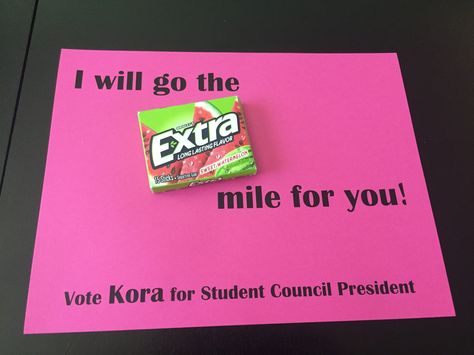 Prefect Campaign Posters, Class Officer Campaign Ideas Candy, Campaign Swag Ideas, Campaign Handouts, Sga Campaign Ideas High School, Asb Treasurer Poster Ideas, Candy Slogans For Student Council, Campaign Treat Ideas, Class Rep Campaign Ideas