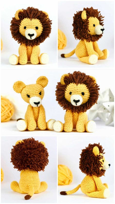 Amigurumi Cute Lion Cub Crochet Free PDF Pattern Crochet Lion Amigurumi, Lion Free Crochet Pattern, Lion Crochet Pattern Free Amigurumi, Crochet Safari Animals Free Pattern, Free Lion Crochet Pattern, Crochet Lion Pattern Free, Lion Crochet Pattern Free, Lion Amigurumi Pattern Free, Lion Crochet Pattern