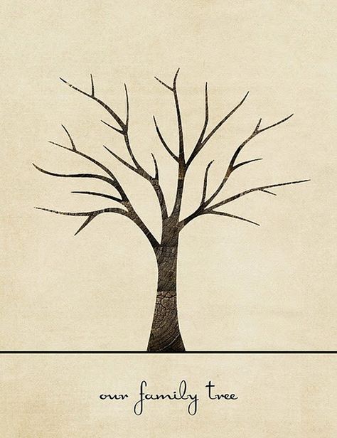 free tree printable | Family Tree craft Template Ideas | Family Holiday Black, A Drawing, Family Time, Family Tree, A Tree