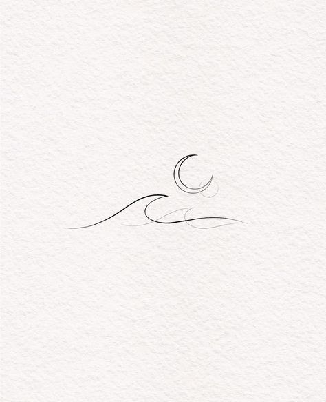 Minimalist Dance Tattoo, Wave Line Tattoo, Minimal Wave Tattoo, Water Inspired Tattoo, Moon Water Tattoo, Coastal Tattoos, Ash Tattoo, Simple Wave Tattoo, Beachy Tattoos