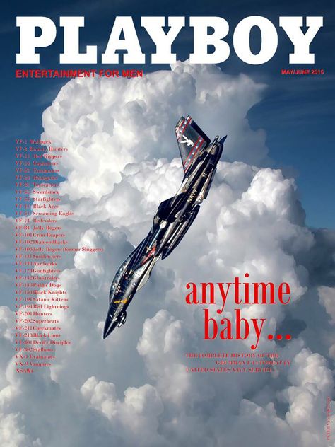 F-14 on the Cover of Playboy Play Boy Wallpaper, Tomcat F14, Jet Fighter Pilot, A 10 Warthog, Boy Wallpaper, F14 Tomcat, Aviation Posters, Airplane Fighter, Desain Editorial