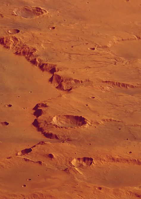 Astronomy, Perspective View, The Sand, Mars, Orange