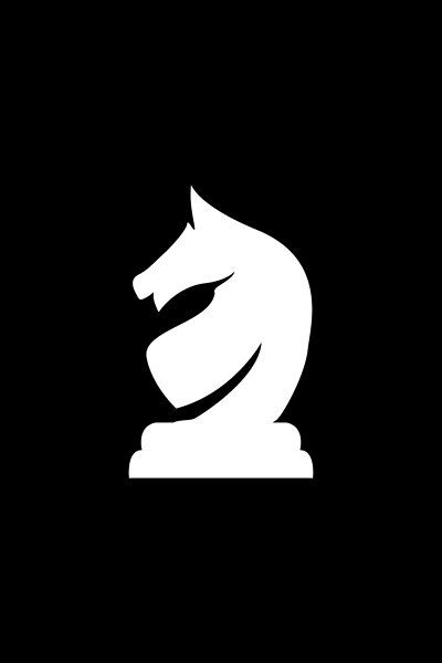 A simple icon design of knight piece commonly seen in the game of chess. That one game that requires superior skill, intellect and robust critical strategy in order to defeat your opponent and declare checkmate! If you love the game of chess then you will Chess Profile Picture, Black Game Icon, Chess Wallpaper Aesthetic, Game Icon Black, Chess Knight Wallpaper, Chess Icon Aesthetic, Magnus Carlsen Wallpaper, Chess App Icon, Chess Tattoo Design Black And White