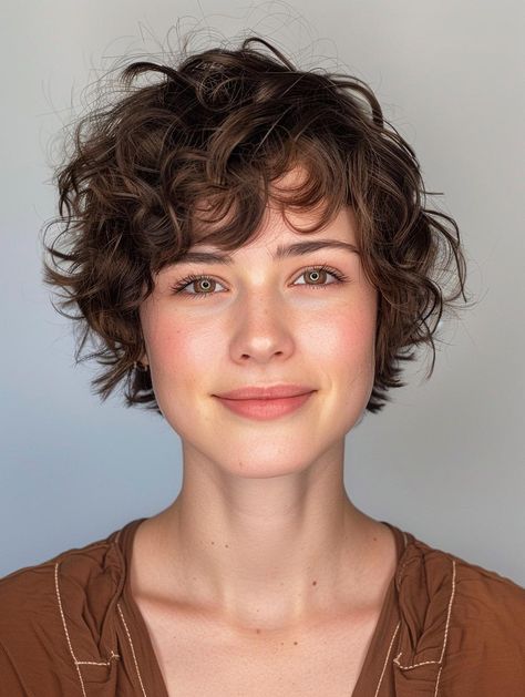 Pixie Cut for Wavy Hair: Effortlessly Chic Styles and Tips for Perfect Maintenance Shaggy Curly Pixie Haircut, Curly Bixie 90s, Natural Wavy Hairstyles Short, Wavy Micro Bob, Short Wavy Hair For Round Face, Bixie 90s Haircut Curly, 90s Pixie Cut Curly, Wavy Hair Pixie Cut, Short Layered Haircuts Wavy Hair