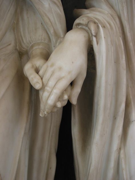 Hand in Hand~ღஜღ~|cM Fairytale Cottage, Angel Statues, Marble Sculpture, Shabby Vintage, Sculptures & Statues, Art Sculpture, Sculptor, Two Hands, Sculpture Art