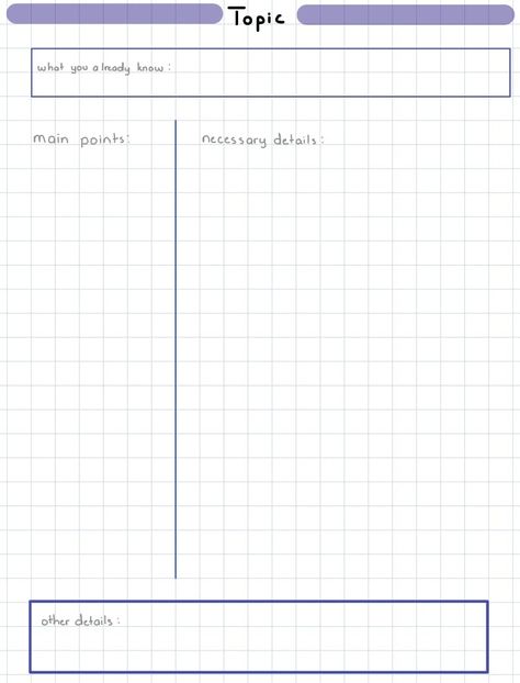 Revised Cornell Note Page - Notability Gallery Cornell Notes Template Printable, School Study Hacks, Aesthetic Studying, Cornell Notes Template, Organization Notes, Cornell Notes, Clever Captions, Study Hacks, School Organization Notes