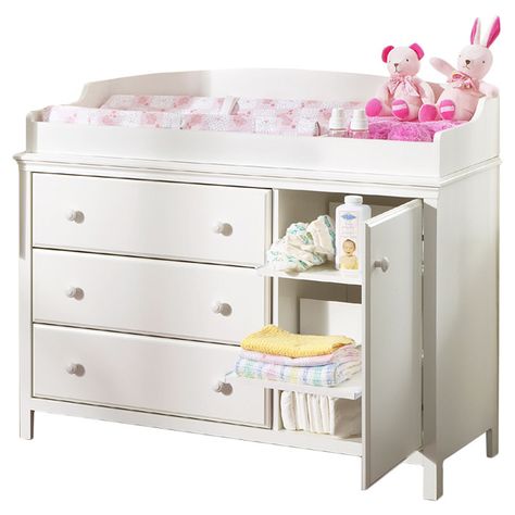 Wayfair.com - Online Home Store for Furniture, Decor, Outdoors & More | Wayfair Changing Dresser, Kids Chest Of Drawers, Clean Wood, Changing Tables, Changing Table Dresser, Baby Changing Table, Babies Room, Baby Changing Tables, Pull Out Shelves