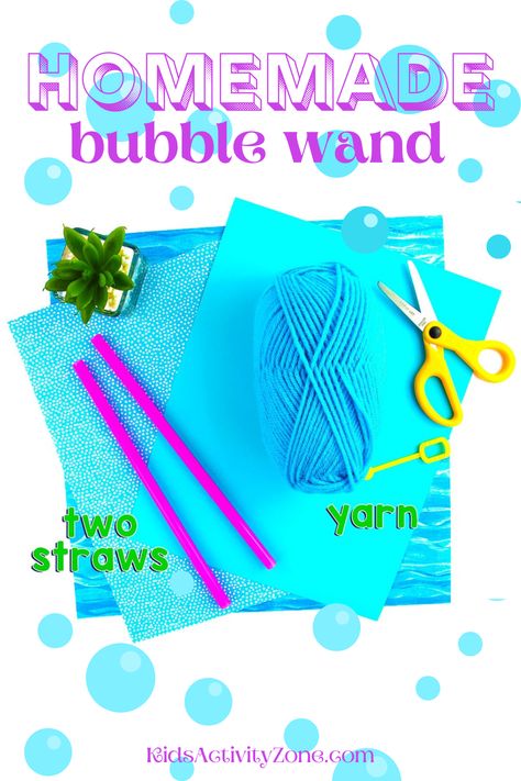 Making Bubble Wands, Diy Bubble Wands For Kids, Bubble Wands Diy How To Make, Giant Bubbles Wand, How To Make Bubble Wands, Diy Large Bubble Wand, Straw Bubble Wand, Bubble Wand Diy, Diy Bubble Wands