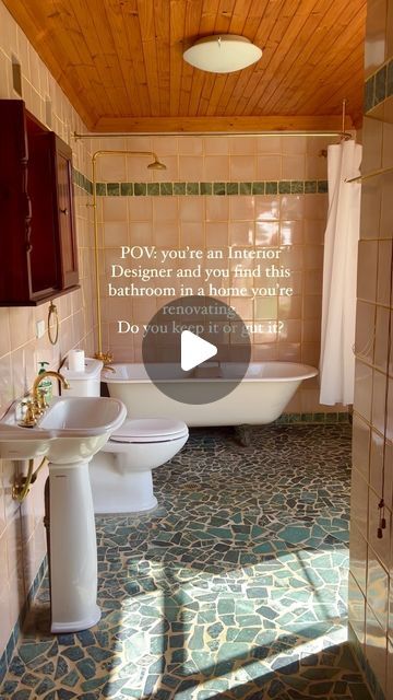 106K views · 23K likes | Briellyn Turton on Instagram: "What would you do? 
#interiordesigner #bathroomrenovation #homeinterior" March 5, House Renovation, House Inspo, Bathroom Renovation, Future House, Building A House, Vision Board, House Interior, Sweet Home