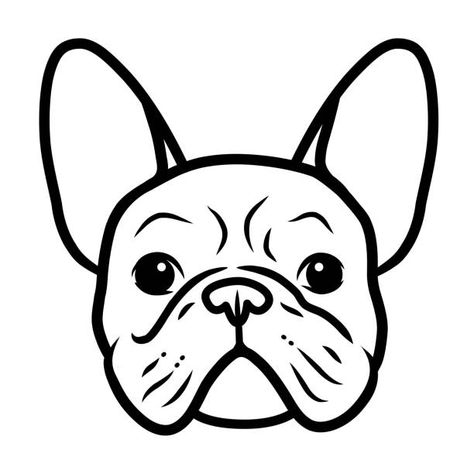 French Bulldog Art Illustrations, Bulldog Vector, French Bulldog Black, French Bulldog Cartoon, French Bulldog Drawing, Bulldog Drawing, French Bulldog Tattoo, French Bulldog Names, Bulldog Clipart