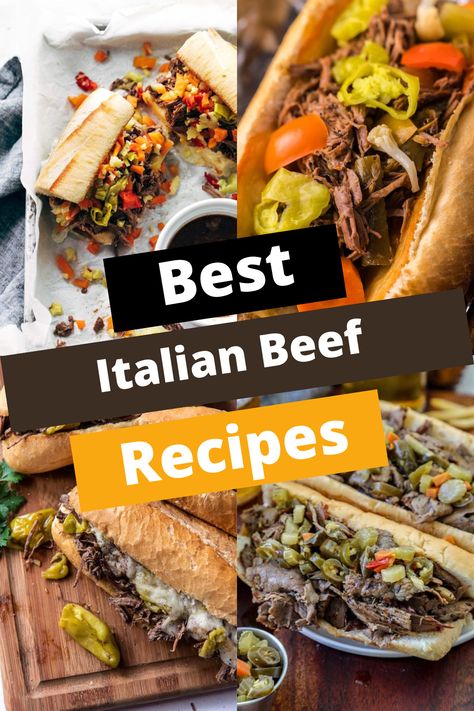 TOP 10 ITALIAN BEEF RECIPES FOR FLAVOR Portillos Italian Beef Recipe Copycat, Leftover Italian Beef Recipes, Italian Beef Seasoning, Italian Drip Beef, Slow Cooker Italian Beef Sandwiches, Italian Beef Recipe, Best Baklava Recipe, Chicago Italian Beef, Veal Saltimbocca