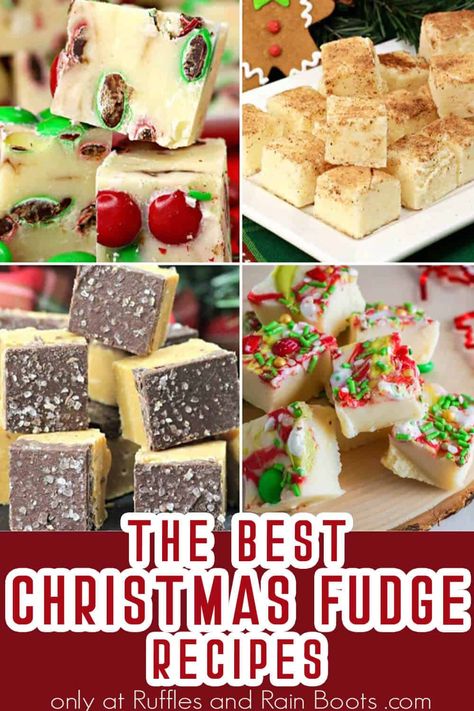 Christmas Present Ideas For Boyfriend, Christmas Fudge Recipes, Present Ideas For Boyfriend, Christmas Fudge Recipes Easy, Making Fudge, Holiday Fudge Recipes, Best Fudge Recipe, Xmas Goodies, Holiday Fudge