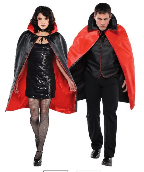 A Stylish Choice For Cost-Conscious Vampires! Black & Red Reversible Vampire Cape Features A Fully Reversible Design In Quality Satin. Vampire Cape Comes With An Adjustable Collar And Is Fastened With A Black String Tie. One Size Vampire Cape Fits Most Adult Fiends. This Listing Includes Only 1 Cape. Tags: Vampire Superhero Burlesque Date Night Sexy Theatre Dance Offers Not Accepted On This Consignment Item. #Consgn-A2 Vampire Cape, Halloween Capes, Costume Capes, Holloween Costume, Vampire Costume, Hooded Robe, Couples Halloween, Hooded Cloak, Halloween Costume Accessories