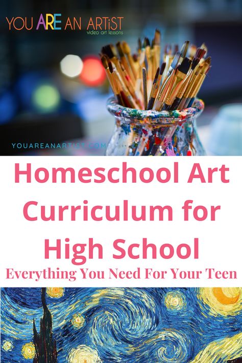 Homeschool High School Art, Teaching Art History High Schools, Art History For Middle School, High School Art Curriculum Lesson Plans, Art History Curriculum High School, Art Curriculum Planning Middle School, Art Curriculum Planning High Schools, Art History Lessons High School, High School Art Curriculum Map